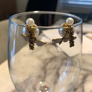 Dior butterfly and dragonfly earrings